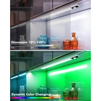 Under Cabinet Lighting Rgbww Led Rechargeable Battery Operated Motion Sensor Light Indoor 2 Pack Magnetic Dimmable Closet Ligh