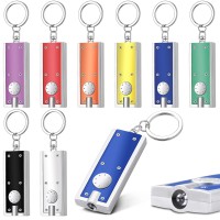 Glooglitter 8 Pcs Mini Keychain Flashlight Bulk Led Keychain Light Tiny Flashlight Key Chain Small Flashlight For Outdoor Campin