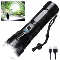 Lylting Led Flashlights High Lumens Rechargeable 990 000 Lumens Brightest Handheld Flashlight 5 Modes Powerful Multifunctional