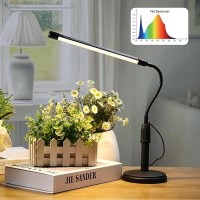 Desk Grow Lights For Indoor Plants Full Spectrum Table Top Grow Light Growth Lamp With Automatic Timer 5 Dimmable Levels Height