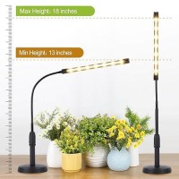 Desk Grow Lights For Indoor Plants Full Spectrum Table Top Grow Light Growth Lamp With Automatic Timer 5 Dimmable Levels Height