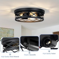 Xpehk 13 Inch Flush Mount Light Fixture 3Light Farmhouse Flush Mount Ceiling Light Hallway Light Fixtures Ceiling Light Fixture