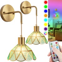 Battery Operated Wall Sconce Wireless Wall Sconces Set Of Two Battery Operated Rgb Color Changing Dimmable Battery Operated Sc