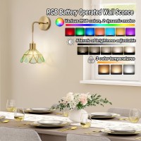 Battery Operated Wall Sconce Wireless Wall Sconces Set Of Two Battery Operated Rgb Color Changing Dimmable Battery Operated Sc