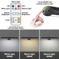 Picture Lights For Paintings Rechargeable Wall Art Light With Remote Wireless Above Picture Light Dimmable With Timmer Portrai