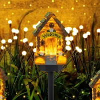 Dazzle Bright Fairy Garden House Glow In The Dark Fairy House 16 Fairy Cottage With Door And Solar Led Light Beautiful Mini