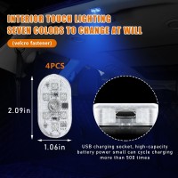 Specifications Power 3 W Input Voltage 5 V Battery Capacity 150 mAhh Charging Time About 1 Hour Light Source Type LED Style Sticky Magnetic Material ABS Weight 13 g Size 106 209 inches What is the difference before and after installation Before installati