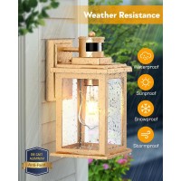 Vianis Motion Sensor Outdoor Wall Lights Sconce 2 Pack Dusk To Dawn Outdoor Light Fixture Lantern Gold Waterproof Outdoor Moti