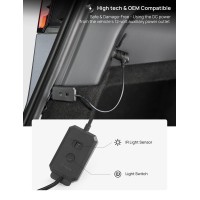 TPARTS Trunk LED Strip for Tesla Model Y illuminates the trunk and creates a sense of ambiance The light turns on when the trunk is open for convenience it wont turn on in daylight