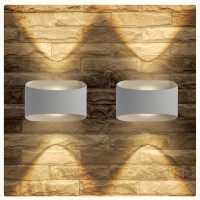 Rodalims Modern Wall Sconces Set Of 2, Interior Wall Lights Up Down Light Fixtures 14W, Hardwired Aluminum Wall Mount Lights For Living Room Bedroom Hallway Corridor (Warm White, 3000K)