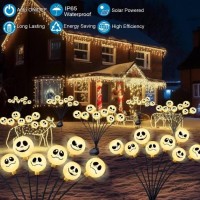 Upgraded Solar Nightmare Halloween Garden Stake Lights For Halloween Decorations2 Pack 16Led Outdoor Waterproof Solar Christmas