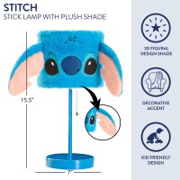 Idea Nuova Disney Stitch Figural Plush Shade Table Lamp Perfect For Kids Rooms