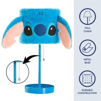 Idea Nuova Disney Stitch Figural Plush Shade Table Lamp Perfect For Kids Rooms