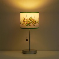 Idea Nuova Teenage Mutant Ninja Turtle Mutant Mayhem Stick Table Kids Lamp With Pull Chain Themed Printed Decorative Shade