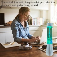 Lamzzp Tornado Lamp Magma Lamps Tornado Lamps For Kids And Adults 12Inch Automatic Color Changing Table Lamp Night Light Hurric