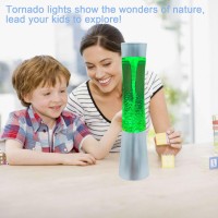 Lamzzp Tornado Lamp Magma Lamps Tornado Lamps For Kids And Adults 12Inch Automatic Color Changing Table Lamp Night Light Hurric