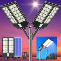 Cedio Solar Street Lights Outdoor Solar Parking Lot Lights 4800W Led Solar Street Light Dusk To Dawn Waterproof Commercial Sol