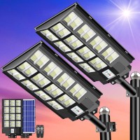 Cedio Solar Street Lights Outdoor Solar Parking Lot Lights Commercial 4600W 300000 Lumens Led Solar Street Light Waterproof Ip