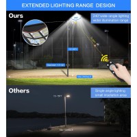 Cedio Solar Street Lights Outdoor Solar Parking Lot Lights Commercial 4600W 300000 Lumens Led Solar Street Light Waterproof Ip