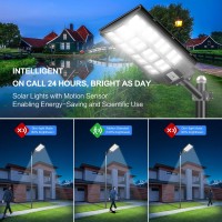 Cedio Solar Street Lights Outdoor Solar Parking Lot Lights Commercial 4600W 300000 Lumens Led Solar Street Light Waterproof Ip