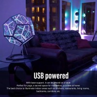 Acogedor Infinity Dodecahedron Light, Usb 3D Cube Light, Led Desk Table Lamp Light Gaming Light, Ambient Night For Home Decoration