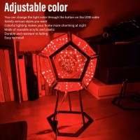 Acogedor Infinity Dodecahedron Light, Usb 3D Cube Light, Led Desk Table Lamp Light Gaming Light, Ambient Night For Home Decoration