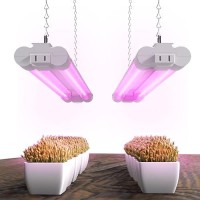 Sunco 2Ft Grow Light Led 20W Full Spectrum For Seed Starting Seedling Indoor Plants Plug In Suspended Fixture Link Up To