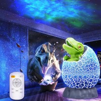 Bybmorto Galaxy Projector Star Projector Light-Dinosaur Egg Aurora Starry Ceiling Projector With Timer, Room Decor,Gift For Christmas, Halloweens, Birthdays, Party, Green