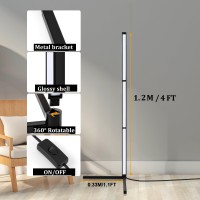 Floor Lamp Standing Corner Lamp With Simple Design Adjustable Lighting Direction For Living Room Bedroom Office Study Room W