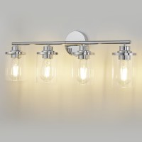 Porphyions Bathroom Light Fixtures Vanity Lights Chrome Bathroom Lights Over Mirror Chrome Vanity Light For Bathroom 31Chrome