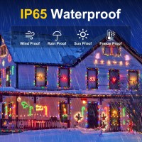 Quanquer Smart Christmas Lights Outdoor, 196Ft 600 Rgb Leds Smart Wifi Color Changing Christmas Lights App Controlled, Permanent Christmas Tree Lights Work With Alexa & Google, Indoor Outdoor Decor