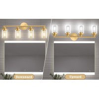 Porphyions Bathroom Light Fixtures Vanity Lights Gold Bathroom Lights Over Mirror Brushed Gold Vanity Light For Bathroom 31 Br