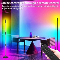 Yeewhale Floor Lamp Rgbw Color Led Floor Lamp Room Reading Lamps App Control 360 Adjustable Standing Tall Lamp For Living Room