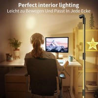 Yeewhale Floor Lamp Rgbw Color Led Floor Lamp Room Reading Lamps App Control 360 Adjustable Standing Tall Lamp For Living Room