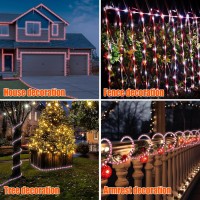 Solar Rope Light Waterproof Ip65 39Ft 100Leds Outdoor Solar Christmas Lights For Party Garden Yard Home Wedding Christmas Hallow