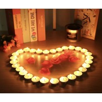 Tealight Candles In Bulk | 100 White, Small Votive Smokeless, Dripless & Long Lasting Paraffin Candles | For Home, Pool And Wedding