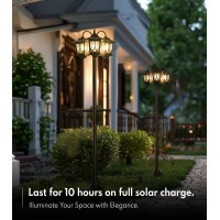 Outdoor Solar Lamp Post Lights Solar Floor Lamps Outdoor Lights 3Head Waterproof Solar Powerd Lights For Garden Lawn Pathwa