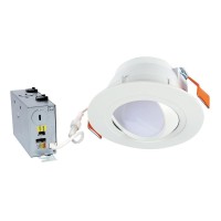 Halo Ra 6 Inch Gimbal Led Recessed Adjustable Canless Downlight Trim Selectable 600900 Lumens 5 Selectable Color Temperatures