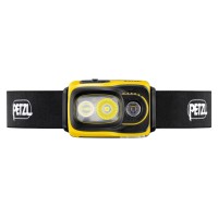 Petzl Swift Rl Head Flashlight 1100 Lumens Recharge Black And Yellow