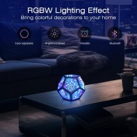 Infinity Mirror Light Infinite Dodecahedron Color Art Light For Gaming Room Decor 3D Hyper Cube Rgbw Color Changing Night Lighti