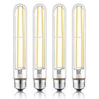 Novelux 73 Inch E26 Led Bulb 60 Watt Dimmable3000K Warm White Edison Bulbs6W Tubular T10 Long Clear Glass Light Bulb For Rust