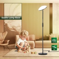 Led Floor Lamp 3600Lm 36W Super Bright Floor Lamps For Living Room With Remote Touch Control Modern Room Lamp For Bedroom Wi