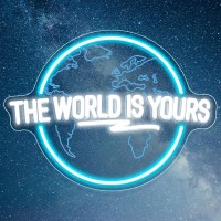 The World Is Yours Neon Sign Carved Planet The World Is Yours Led Neon Light Signs For Wall Decor Light Up Signs For Man Cave