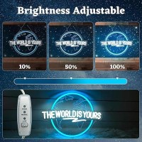 The World Is Yours Neon Sign Carved Planet The World Is Yours Led Neon Light Signs For Wall Decor Light Up Signs For Man Cave