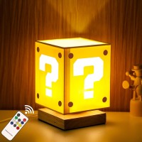 Nebtvra Question Block Night Light Bedside Lamp Desklamp For Kids Novelty Bedside Lamp Problem Block Light Night Light