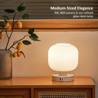 Elenhome Big Touch Bedside Lamps Table Lamps 3 Way Dimmable With Usb Ca Charging Ports Bedroom Nightstand Living Room Essen