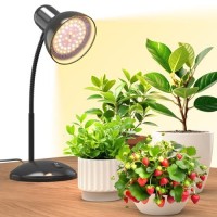 Bstrip Desk Grow Lights For Indoor Plants Full Spectrum Desktop Grow Light With Gooseneck Plant Grow Lamp For Indoor Home Offi