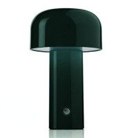 Hfengkg Mushroom Lamp Charging Desk Lamp Touch Restaurant Coffee Bar Hotel Bedroom Decoration Small Night Light Portable (Dark Green,Usb Charge)