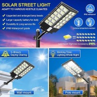 Cedio Solar Street Lights Outdoor Solar Parking Lot Lights 4800W 300000Lm Led Solar Street Light Dusk To Dawn Waterproof Comm