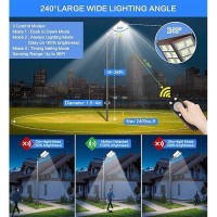 Cedio Solar Street Lights Outdoor Solar Parking Lot Lights 4800W 300000Lm Led Solar Street Light Dusk To Dawn Waterproof Comm